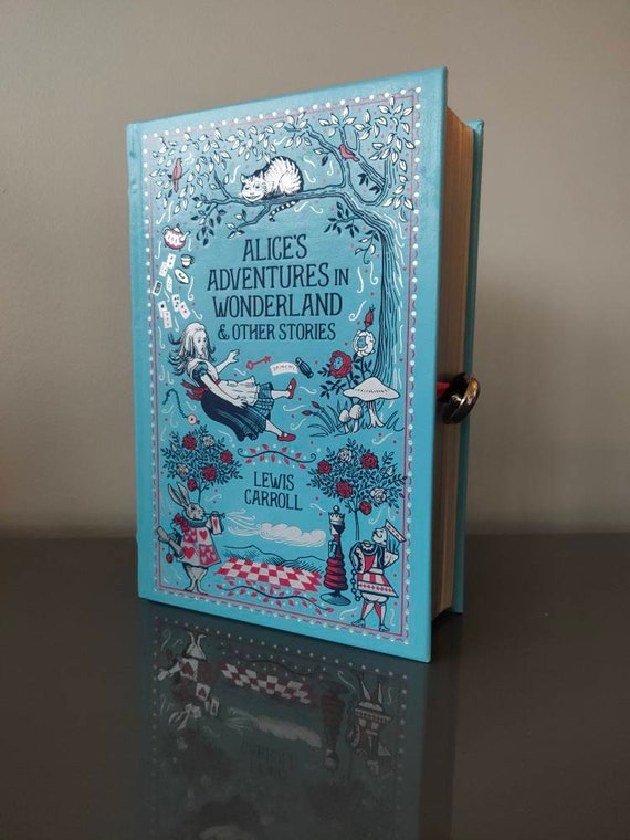 Alice in Wonderland Book Clutch Bag Handmade From a Real Book