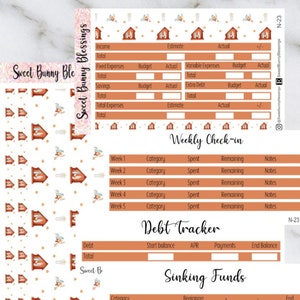 Nativity Budget Kit 7x9 | Monthly Budget Kit | Weekly Budget Kit | Erin Condren Budget | Budget Planner Sticker kit