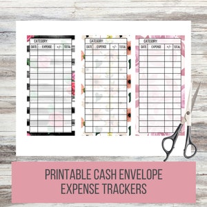 Printable Expense Trackers for Cash Envelopes, the Budget Mom, Dave ...