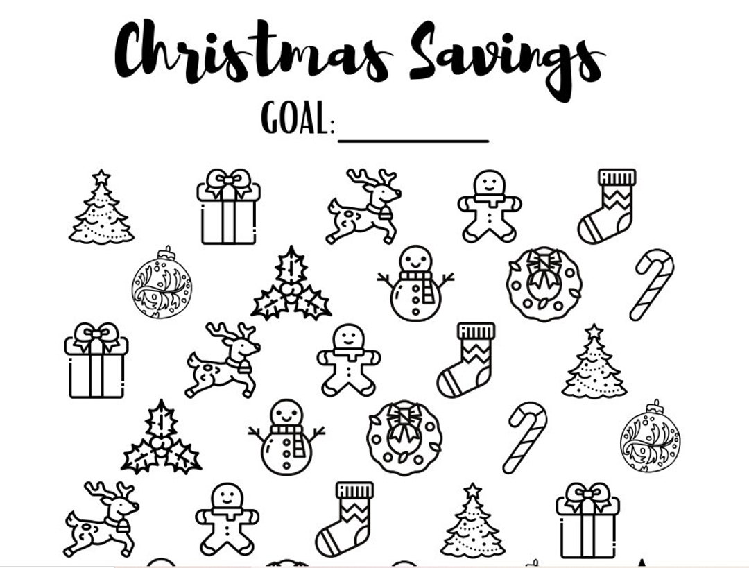 Printable Christmas Savings Tracker | Sinking Funds | Budget by ...