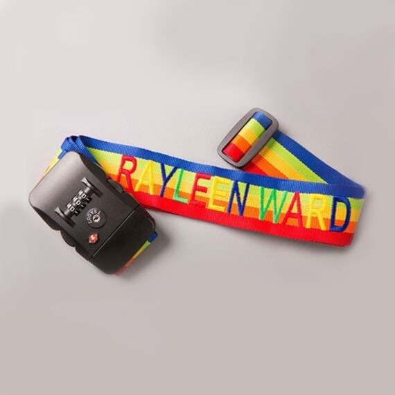personalised tsa luggage straps uk