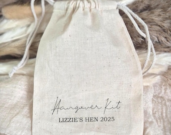 Hangover Kit Cotton Bag: Bachelorette Party Favor