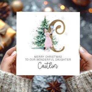 Personalised Ballerina Christmas Card: Nutcracker Design