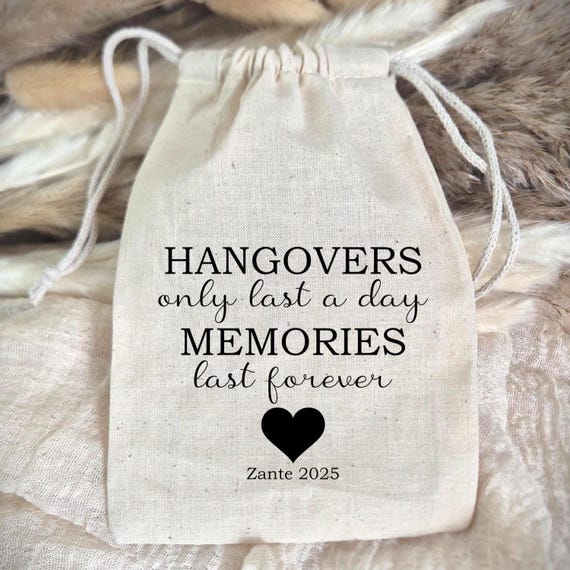 Hangover Kit Bags | Hangover Recovery Kit | Hen Party Favours | Bachelorette Party | Hangover Survival Kit | Morning After Kit