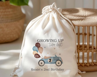 Rennwagen-Geburtstags-Bevorzugungsbeutel: Kinderparty-Beutebeutel