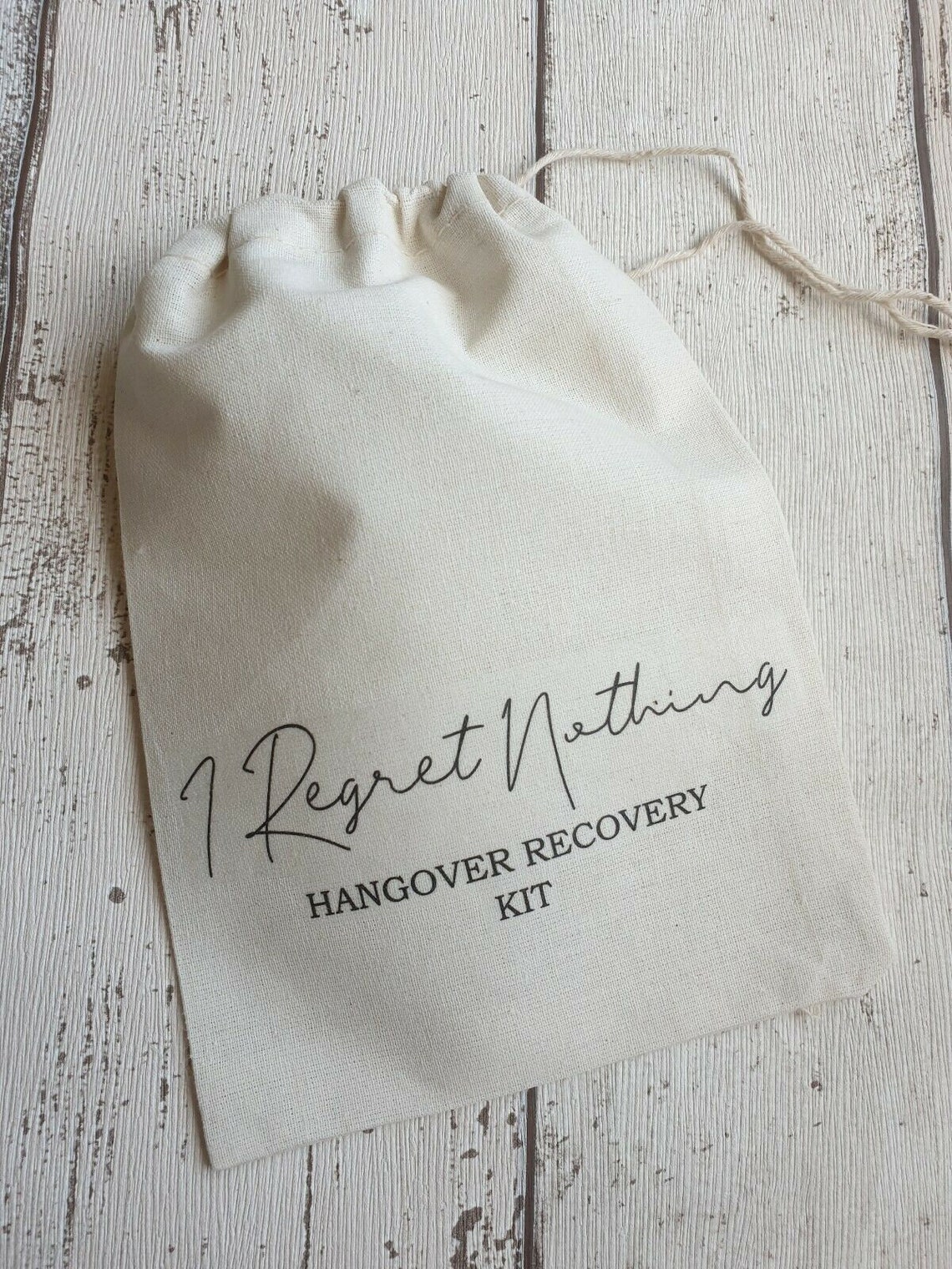 Hangover Kit Bags I Regret Nothing Wedding Thank You Etsy UK