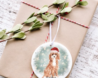 Personalised Pet Christmas Bauble, Personalised Dog First Christmas Decoration, Dog Keepsake Present, Personalised Christmas Tree Decoration