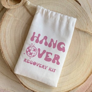Disco Hen Party, Bride's Last Disco, Personalised Hangover Kit Bags, Bachelorette Gift Bags, Hangover Recovery Kit, Hen Party Gift Bags