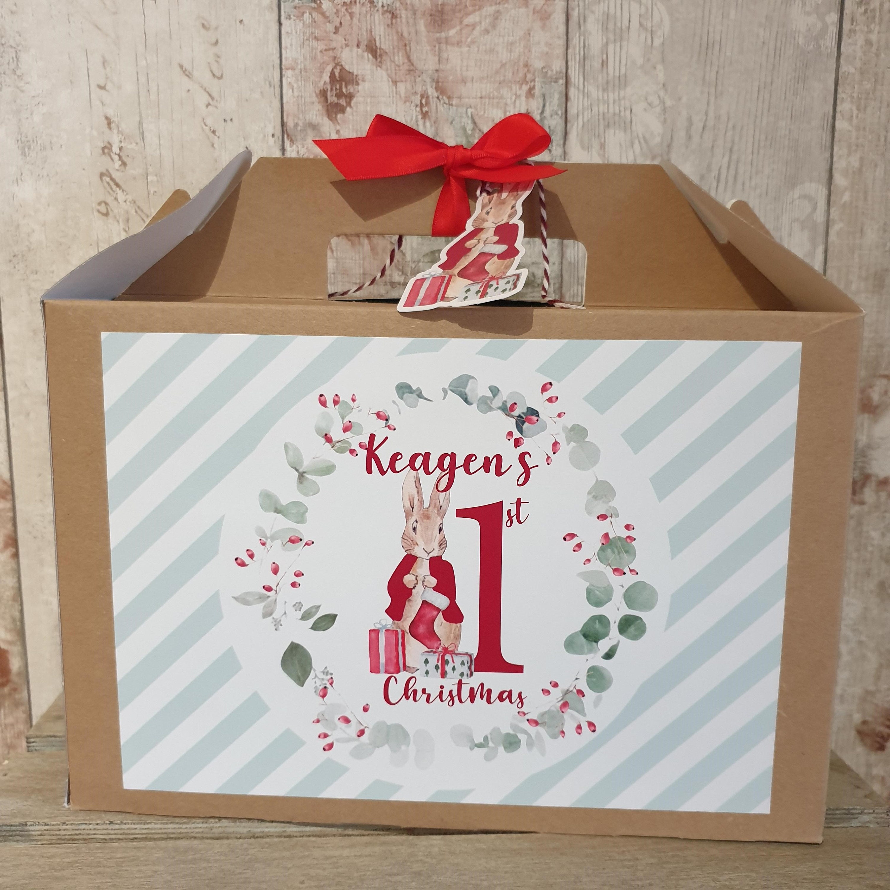 Personalised Baby's First Christmas Gift Box Christmas Etsy
