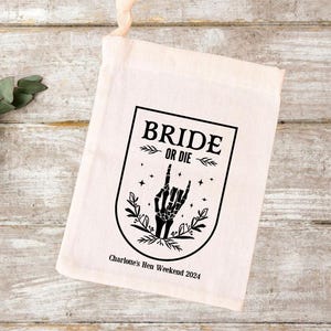 Bride or Die Party Bag | Hangover Recovery Kit Bags | Bachelorette Party Favour Bags | Hen Party Bags | Personalised Favour Bags