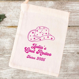 Last Rodeo Baumwoll Geschenkbeutel: Bachelorette Hangover Kit