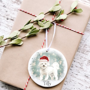 Personalised Pet Christmas Bauble, Personalised Dog First Christmas Decoration, Dog Keepsake Present, Personalised Christmas Tree Decoration