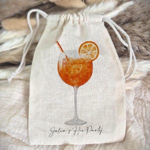 Aperol Spritz Hen Party Bag | Bridal Shower Favour | Bachelorette Party Favour Bags | Personalised Hen Party Bags Personalised Favour Bags