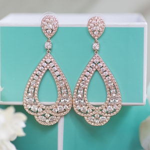 Chandelier Earrings Long Bridal Earrings Bridesmaid Jewelry Wedding Jewelry Bridal Earrings Dangle Earring Chandelier Earrings image 1