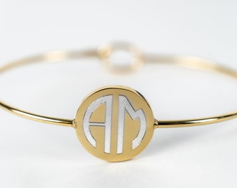 Personalized Bracelet, Monogram Bracelet, Custom Name Bracelet, Initial Bracelet, Personalized Jewelry, Monogram Jewelry, Monogram Bangles