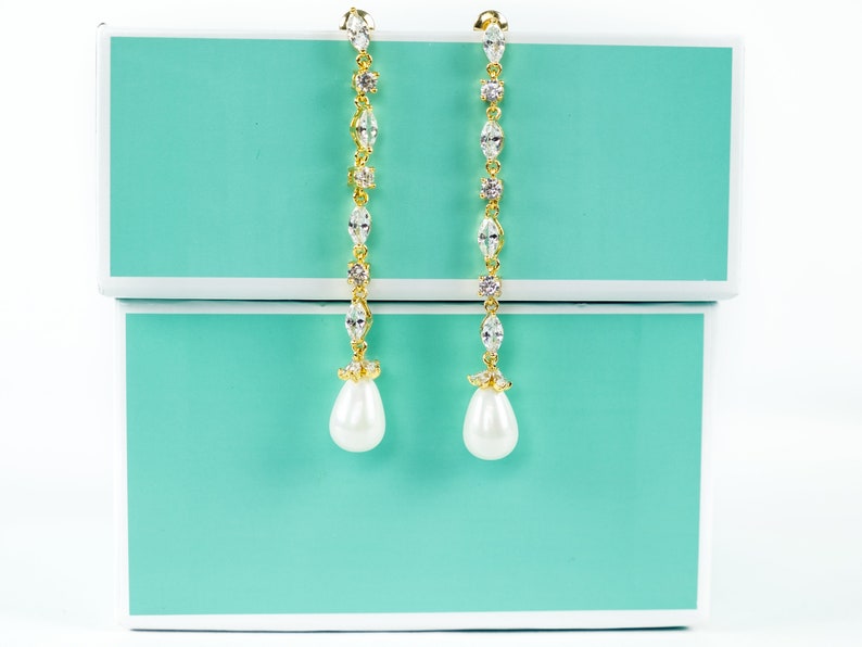 Wedding Pearl Jewelry Wedding Earrings Pearl Bridal Earrings Pearl Dangle Earrings Rose Gold Bridal Earring Bridesmaid Earrings