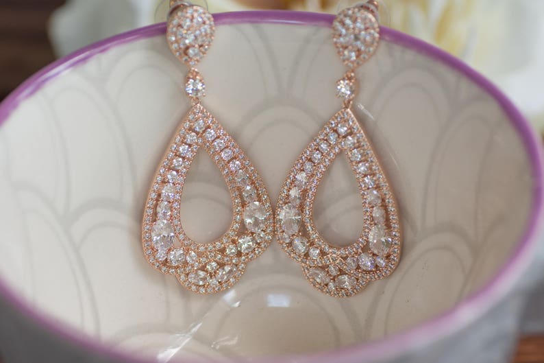 Chandelier Earrings Long Bridal Earrings Bridesmaid Jewelry Wedding Jewelry Bridal Earrings Dangle Earring Chandelier Earrings image 6