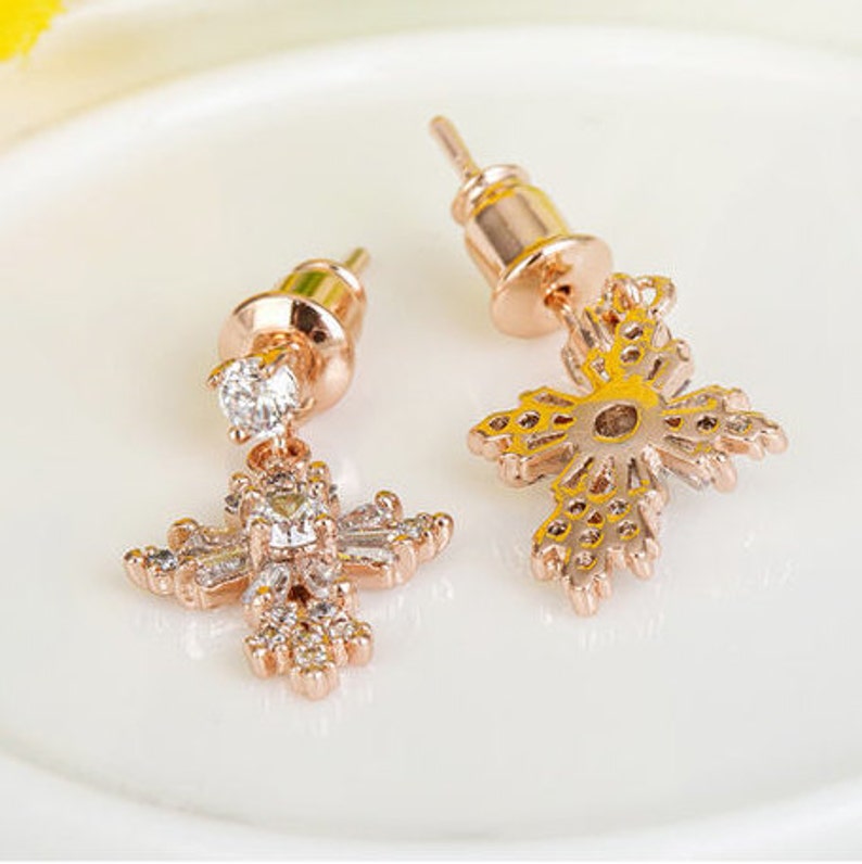 First Communion Gift Girl Dangle Cross Earrings Confirmation Gift Girl Dainty Cross Earrings image 6