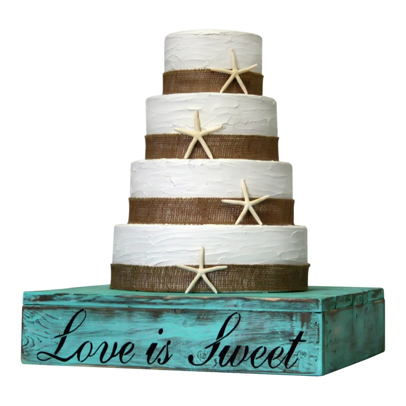 Country Rustic Wedding Solid Wood Cake Cupcake Stand Beach Etsy