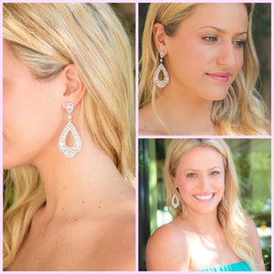 Chandelier Earrings Long Bridal Earrings Bridesmaid Jewelry Wedding Jewelry Bridal Earrings Dangle Earring Chandelier Earrings image 7