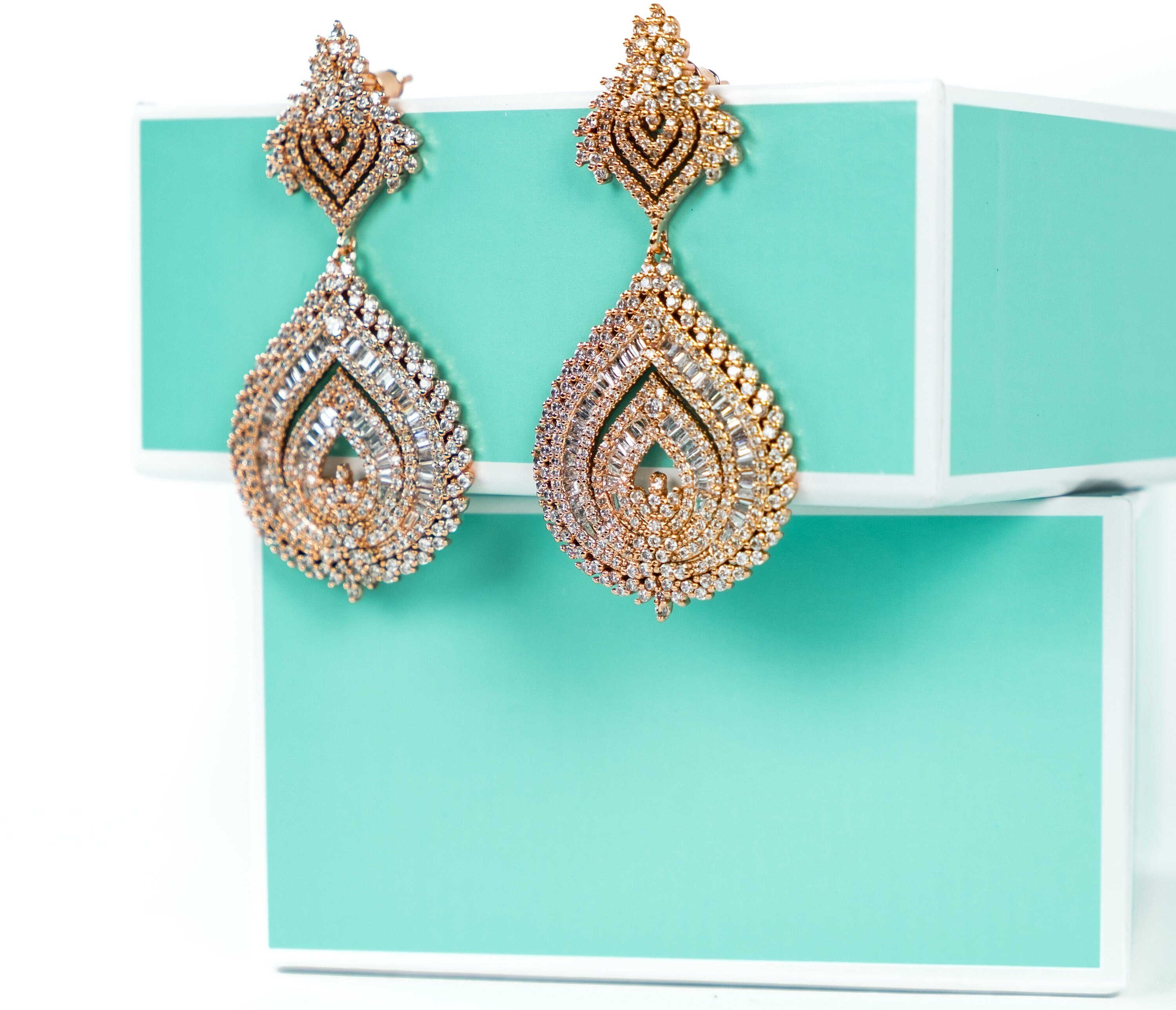 Crystal Bridal Earrings Art Deco Crystal Earrings Etsy