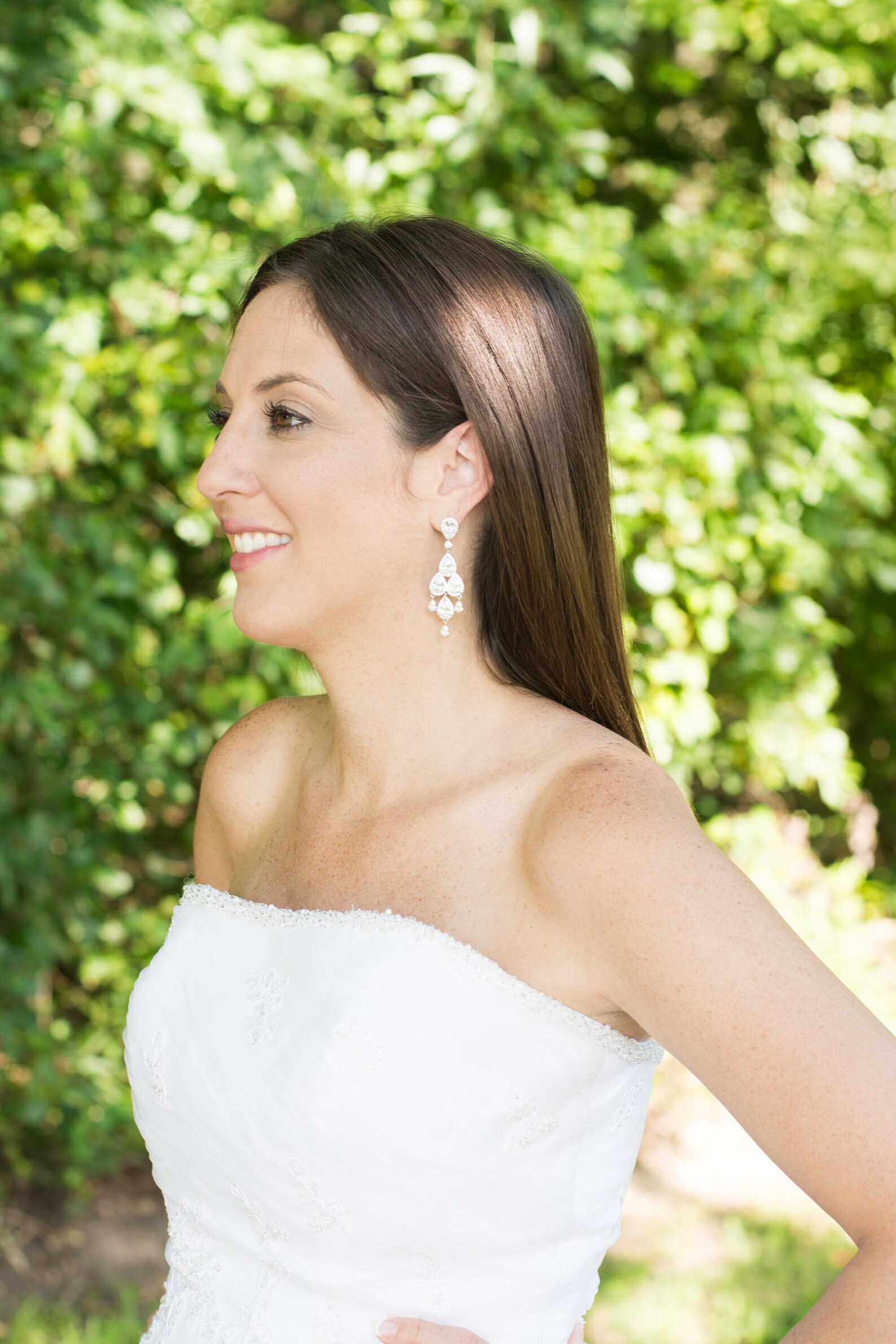 Teardrop Wedding Set Teardrop Chandelier Earrings Bridal Etsy