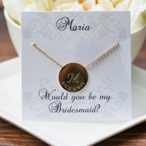 Graduation Gift Prom Gift Prom Neckace Coordinates Necklace Monogram Necklaces Name Necklaces Roman Numeral Necklace image 4