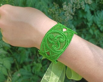 Celtic embroidery bracelet