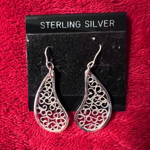 Sterling Silver, Filigree, Earrings