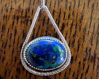 Sterling Silver Azurite Pendant