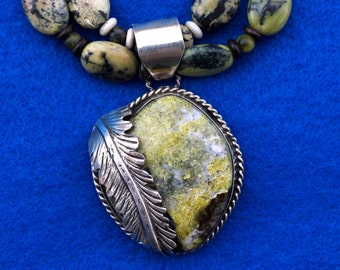 Sterling Silver Gaspite Necklace