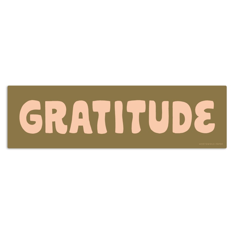 Gratitude Die Cut Sticker image 1