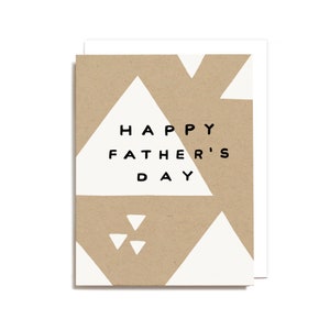 Biglietto triangolare per la festa del papà - Biglietto pieghevole per la festa del papà serigrafato