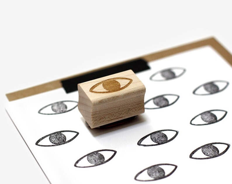 Eye Rubber Stamp Etsy