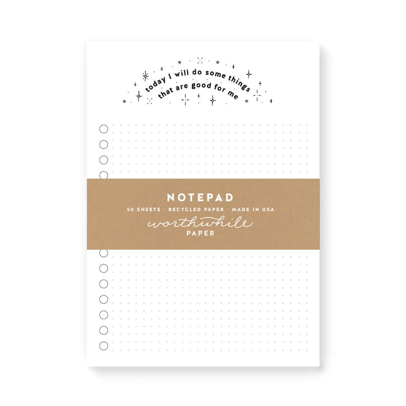 Self Care Notepad Etsy