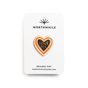 Love All emaille pin // hard email cloisonné
