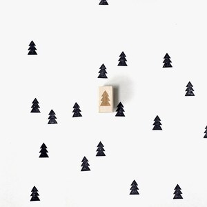 Little Pine Tree Rubber Stamp / Christmas tree for a DIY holiday image 4