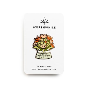 Flower Bouquet Pin // Hard Enamel Cloisonné