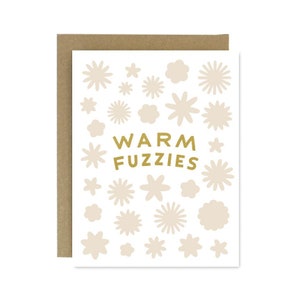 Tarjeta Warm Fuzzies- Invierno- Tarjeta de felicitación serigrafiada
