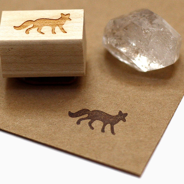 Little Fox Rubber Stamp