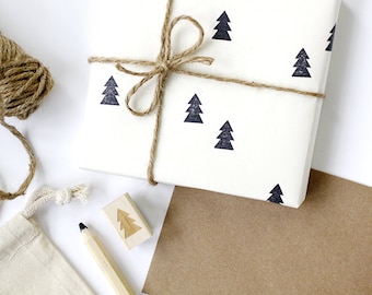 Little Pine Tree Rubber Stamp / Christmas tree for a DIY holiday