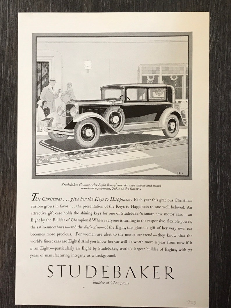 Antique Automobile Ads Antique Car Ads 1929 Studebaker Automobile Advertisement 1920s Advertisement