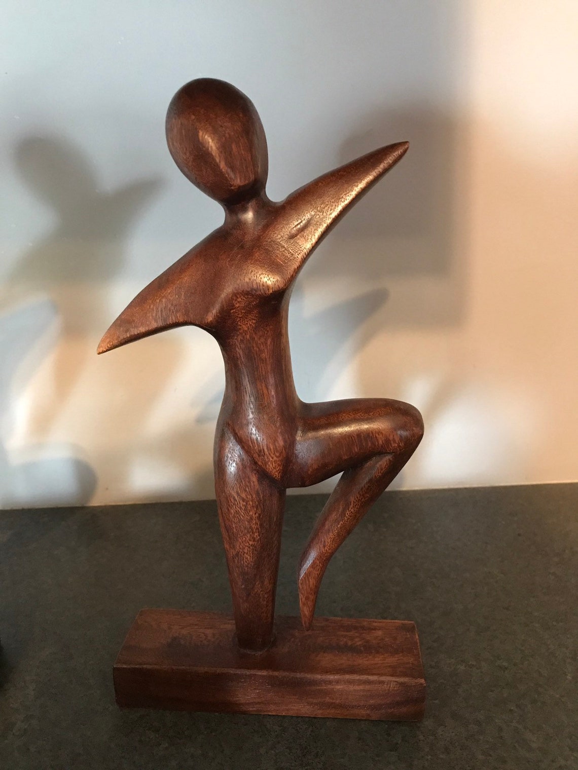 Yoga Wood Carvings Wood carved yoga Posing Figures set of 6 Etsy