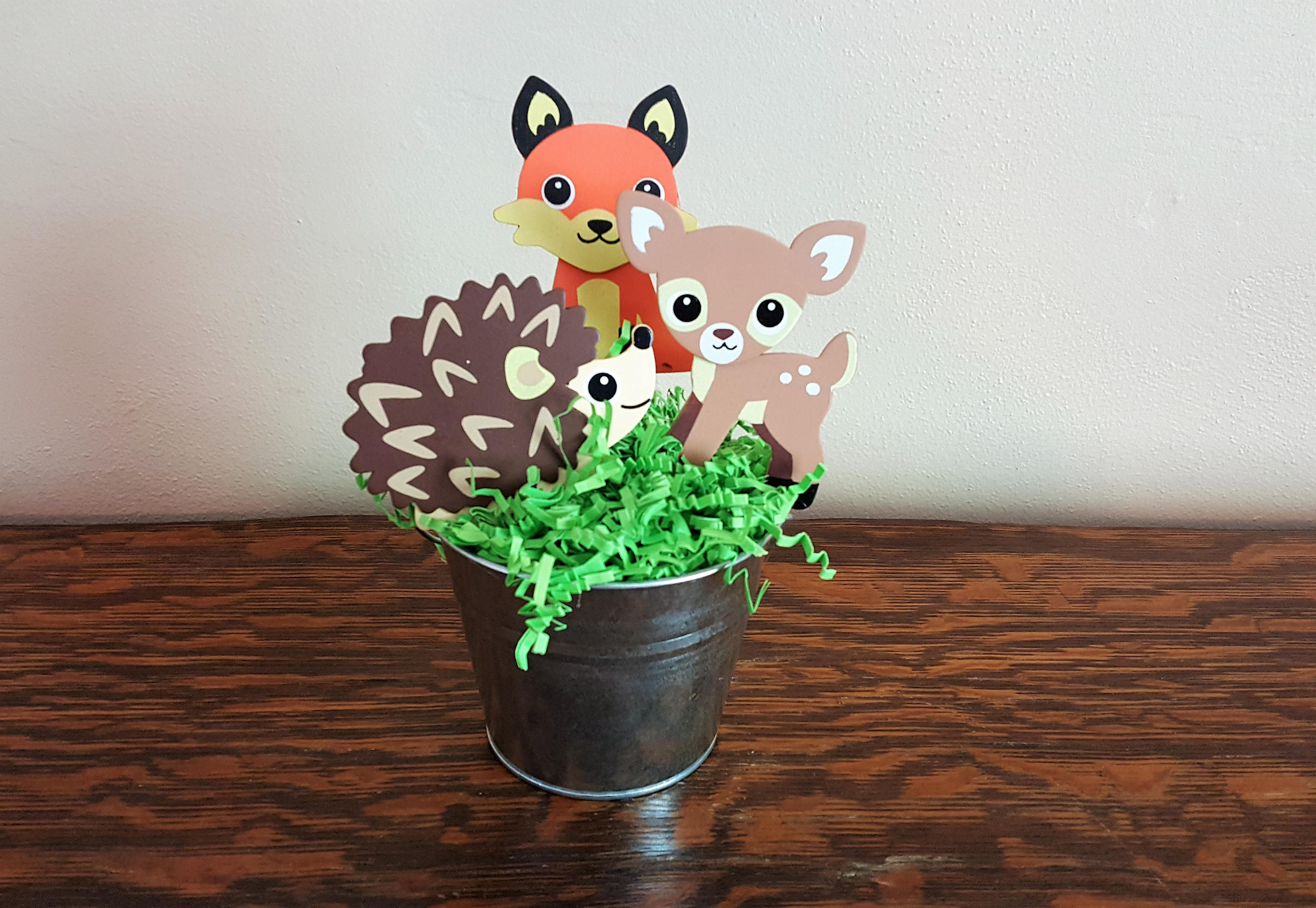 Woodland Animal Centerpiece Woodland Animal Party Woodland Etsy
