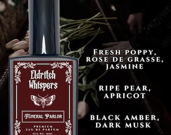 Funeral Parlor | Goth Floral Perfume | Dark Feminine Scent | Gift For Goth Friend | 30ml 15ml Eau De Parfum | 10ml Oil Roller
