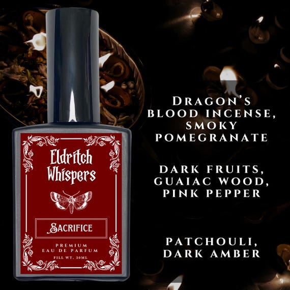 Sacrifice | Dark Witchy Perfume | Goth Incense Fragrance | Dragons