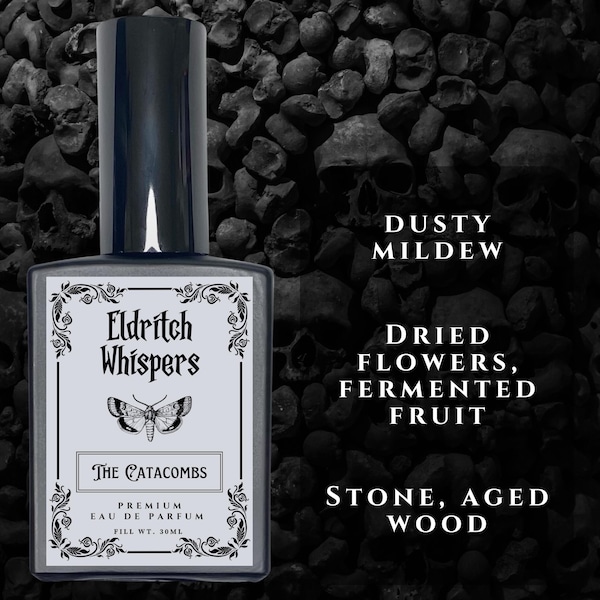 The Catacombs | Niche Gothic Perfume | Musty Basement Scent | Wet Earthy Notes | 30ml 15ml Eau De Parfum | 10ml Oil Roller