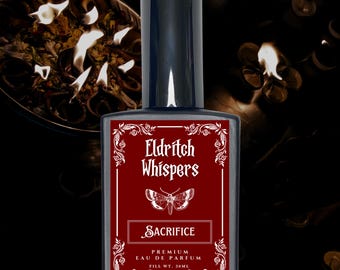 Sacrificio / Perfume de Bruja Oscura / Fragancia de Incienso Gótico / Aroma a Sangre de Dragón / 30 ml 15 ml Eau De Parfum / 10 ml Aceite Rolle