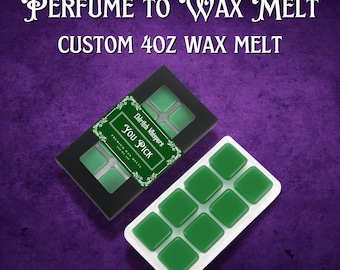 Perfume to Wax Melt | Custom Home Fragrance | Niche Goth Scent | 4oz Clamshell Cubes