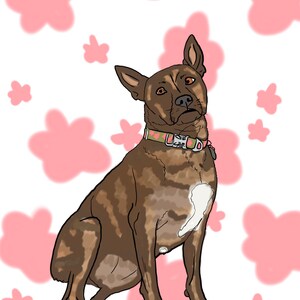 Custom dog portrait